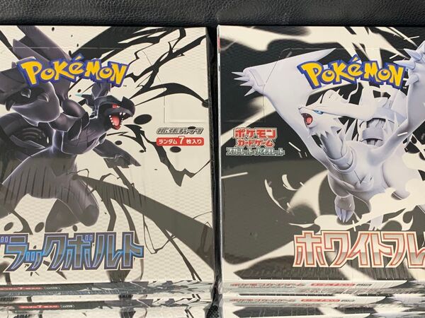 ポケモンカード シュリンク付 ブラックボルト ホワイトフレア 3BOXずつ 6ボックス 1つ難有り