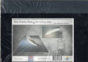 処分価格！Coastal Kit Ship Display Base with bow wave/wake　 (297mm x 420mm)