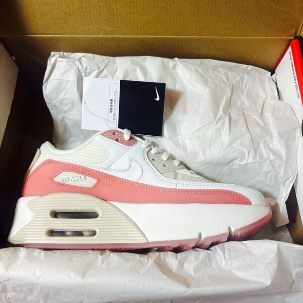 ラスト!ナイキ ウィメンズ エア マックス 90 LV8 Nike Air Max 90 LV8 24.5cm ピンク チェック