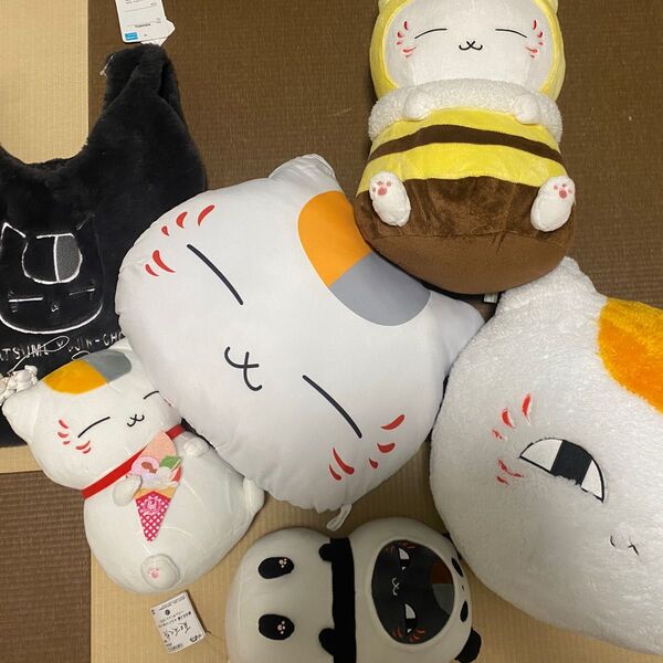夏目友人帳 ニャンコ先生 セット ぬいぐるみ グッズセット ストラップ 完売バッグ 一番くじにゃんこ先生クッションめちゃもふぐっと