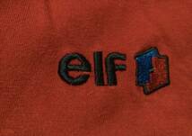 エルフ elf 半袖 赤 レッド L ポロシャツ 袖元 ボーダー メンズ シャツ オイル バイク ウエア Tシャツ_画像5