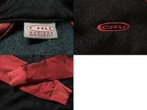 CRU クルー M 赤 × 黒 レッド ジャージ USA製 メンズ クリュー ジップ ジャケット ブルゾン ジャンパー 90s ビンテージ_画像4