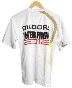 ディアドラ DIADORA イタリア 2012 インターハイ 限定 白 ホワイト M Tシャツ メンズ 高校総体 スポーツ シャツ ウエア ITALIA