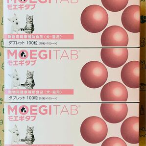 モエギタブ 100粒 10粒×10シート 3箱 共立製薬 犬猫用【賞味期限:2026.03】