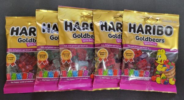 HARIBO Goldbears Wild Berry 5袋セット グミ ハリボー ゴールドベア ミックスベリー まとめ