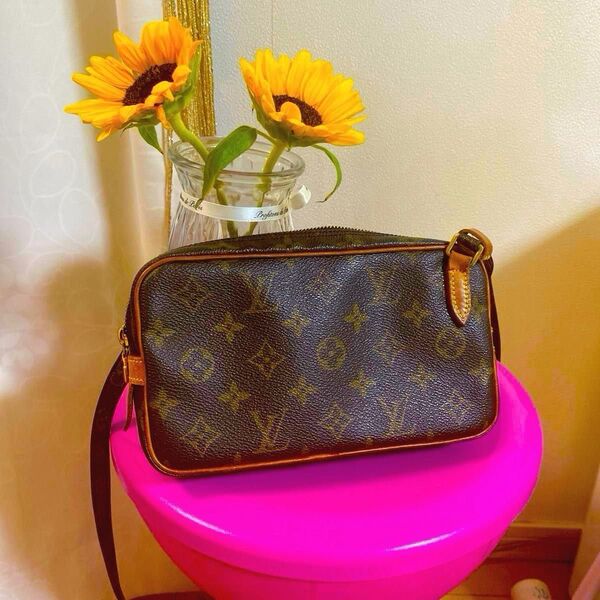 美品 LOUIS VUITTON マルリーバンドリエール ショルダーバッグ