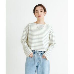 アーバンリサーチ ショート丈ロングTシャツ ボーダーロンT トップス URBAN RESEARCH