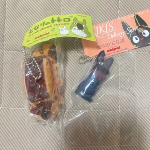 となりのトトロ 魔女の宅急便 ジブリ フロッキング キーチェーン ネコバス キキ