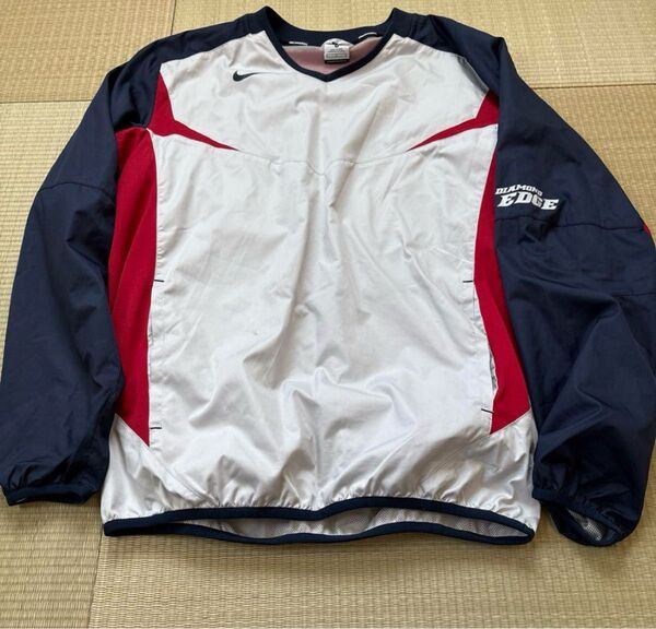 Nike ナイキ Vネック ウインドブレーカー Mサイズ 野球 ピステ ダイヤモンドエッジ プルオーバー