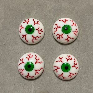 クレイ カボション 目玉 眼球 eye ball ハロウィン Halloween ハンドメイド パーツ ドーム型 半球 半円