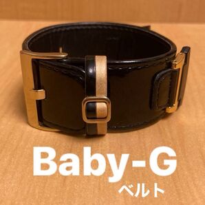 CASIO Baby-G 時計 ベルト ブラック ゴールド