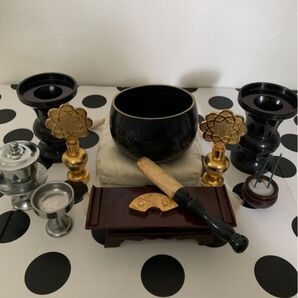 処分予定!お値下げ!創価学会 仏具セット おりん しきみ立て