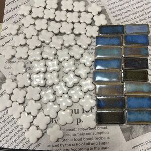 タイル 花型と長方形 まとめ売り