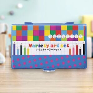 お絵かき カラフルアートセット(お絵かき 色鉛筆 クレヨン ペン)です(^^♪。