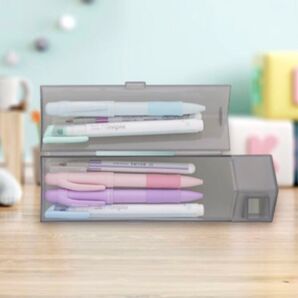 サンスター文具 ペンケース ペンスタンド おうちペンケース クリアグレー②