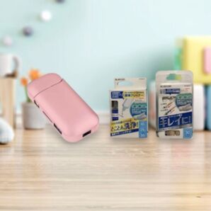 お買い得♪ 電子たばこIQOS用ケース ローズ&クリーニングキットセット②