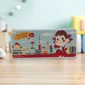 レア商品!2025年はペコちゃん誕生75周年! 不二家 ペコちゃん 缶ペンケース
