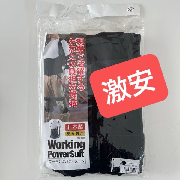 ワーキングパワースーツ LLサイズ 作業負担軽減 筋トレ プロテイン サポーター