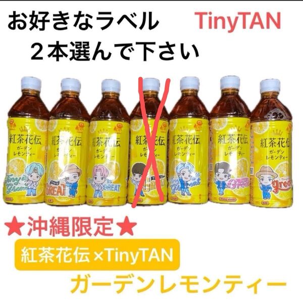 沖縄限定 紅茶花伝 ガーデンレモンティー 2本セット BTS TinyTan コラボ