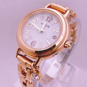CITIZEN wicca ソーラーテック 電波時計 ブレスライン チャーム付 シチズン 腕時計 稼働
