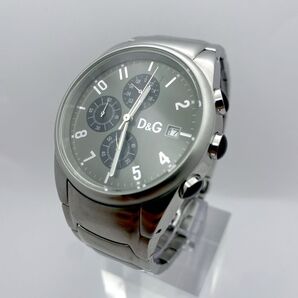 ドルチェ&ガッバーナ SANDPIPER クロノグラフ SSベルト 腕時計 TIME