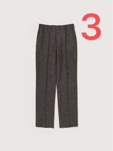auralee 25AW ALPACA WOOL SILK TWEED SLACKS 3