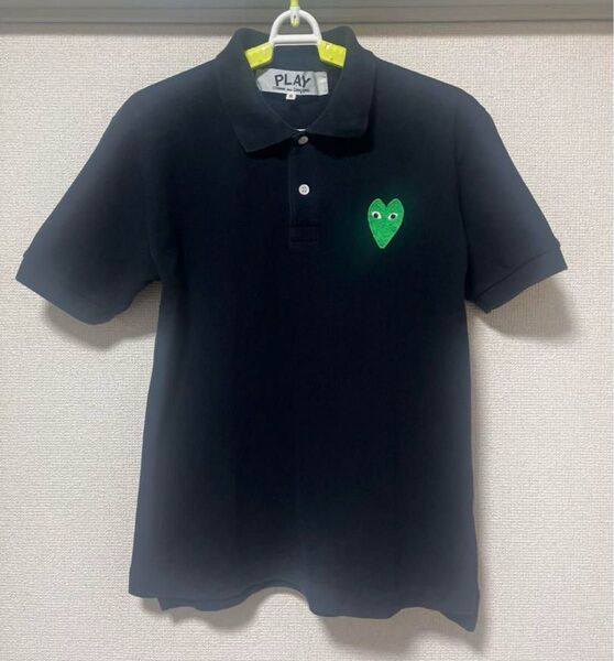 PLAY COMME des GARONS ブラックポロシャツ S