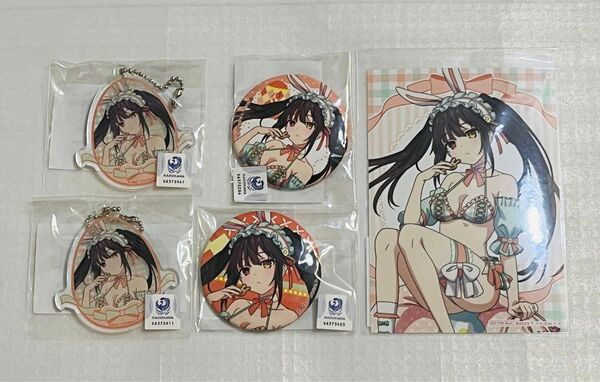 デート・ア・ライブ くじコレ 時崎狂三 缶バッジ アクリルキーホルダー ブロマイド