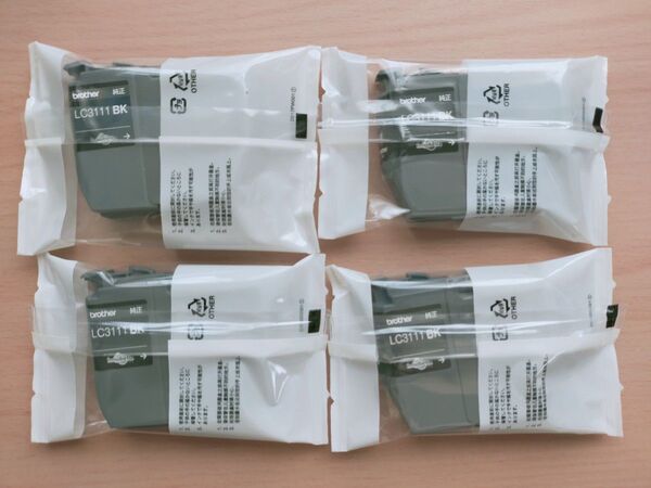 ブラザー純正インク LC3111 ブラック4個