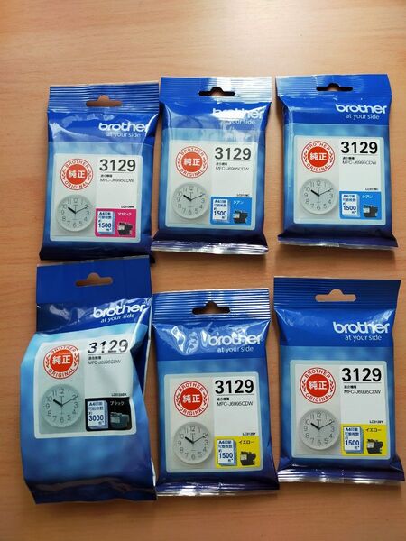 ブラザー純正インク LC3129 4色 6個 期限内