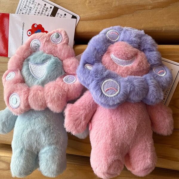 万博 ミャクミャク パステルカラー ぬいぐるみ キーホルダー パステル ピンク