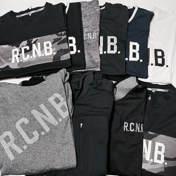 R.C.N.B Number スポーツウェア 大量セット 半袖 Tシャツ 長袖 パーカー マラソン ランニング トレーニング