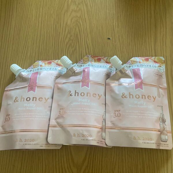 &honey アンドハニー Melty メルティ モイストリペア ヘアオイル つめかえ 75ml 3本セット