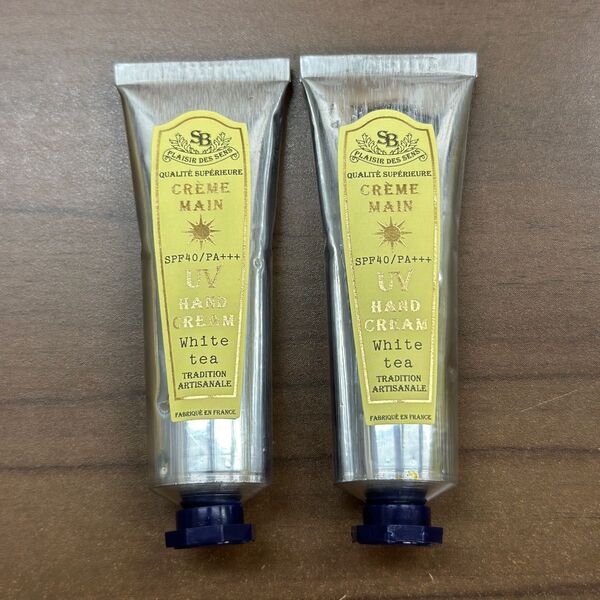 【新品・未使用・2本セット】サンタール・エ・ボーテ UVハンドクリーム30ml(ホワイトティー)SPF40/PA+++