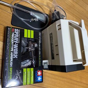 タミヤ模型 塗装用品 エアーブラシ 塗装ブース コンプレッサー 小物まとめて