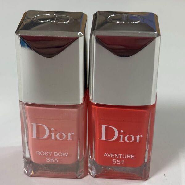 Dior ディオール ヴェルニ 355 ロージー ボウ 551 アバンチュール ネイルエナメル ネイルカラー
