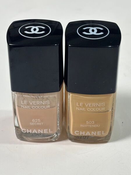 ヘアゴム CHANEL シャネル ヴェルニ 625 スクレ 503 イナタンデュ 2本セット ネイルエナメル マニキュア