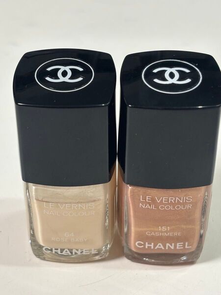 ヘアゴム CHANEL シャネル ヴェルニ 64 ローズベビー 151 カシミア 2本セット ネイルエナメル マニキュア