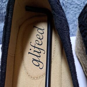 glifeed フラットシューズ レディース ブラック 23cm