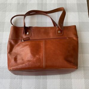 FIONレザートートバッグ ブラウン