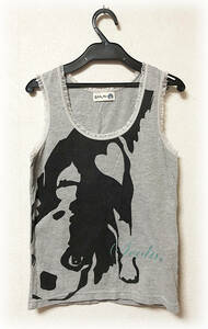 ScoLar scalar .. Chan tank top frill dog impact large Logo inner piling put on gray animal lovely super-discount free shipping M the lowest price 