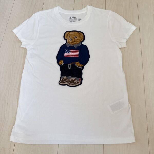POLO RALPH LAUREN ポロベア ワッペン ホワイト Tシャツ