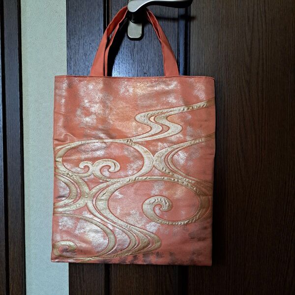 ★ 帯リメイク/ハンドメイド/トートバック/セカンドバック/お買い物バック ★ 正絹