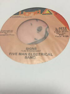 FIVE MAN ELECTRICAL BAND「SIGNS」Les Emmerson/Staccatos/CANADA/カナダ/CANADIAN ROCK