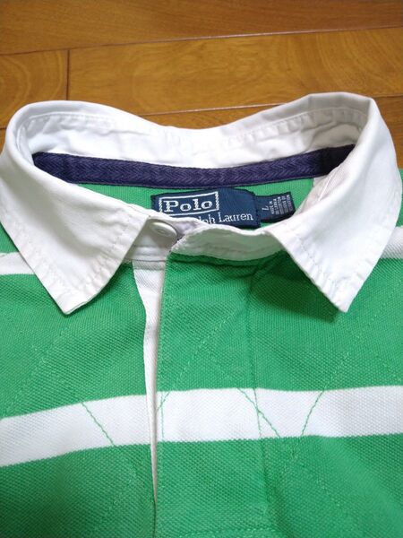ラルフローレン RALPH LAUREN 半袖ラガーシャツ グリーン L