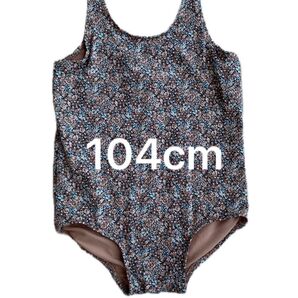 美品 100 104 H&M エイチアンドエム 花柄 ワンピース 水着 タンキニ 女児 子ども キッズ 女の子 プール 海 夏