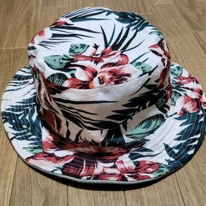 ハット バケットハット 花柄 デニム 無地 リバーシブル 2way 帽子