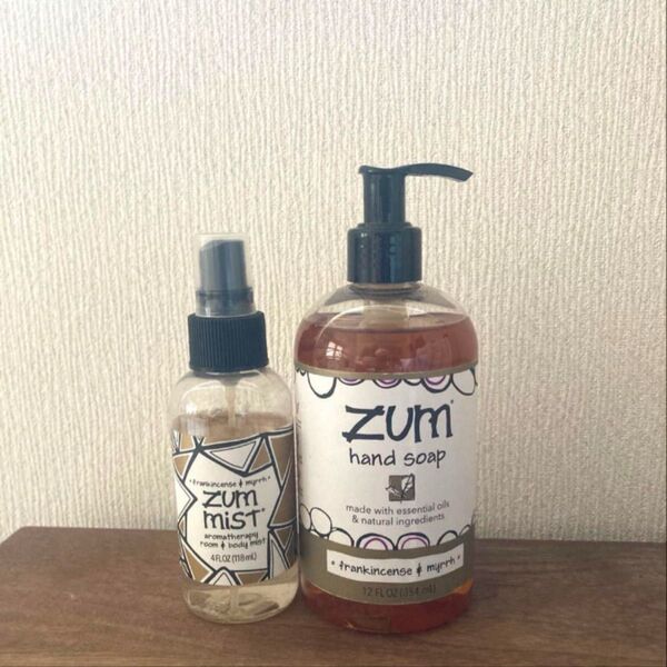 zum アロマ フランキンセンス ミルラ ハンドソープ ルーム&ボディスプレー