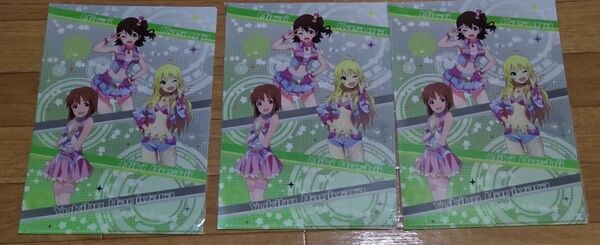 アイドルマスター ミリオンライブ クリアファイル3枚 春日未来 星井美希 萩原雪歩