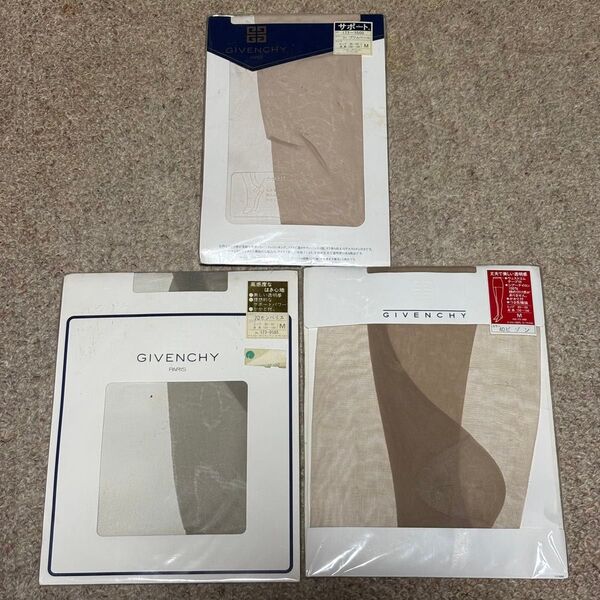 GIVENCHY パンティーストッキング パンスト つま先 かかと補強付き 3足セット サイズM